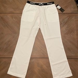 Greys Anatomy Athletic 3 Pocket Pants White Womens